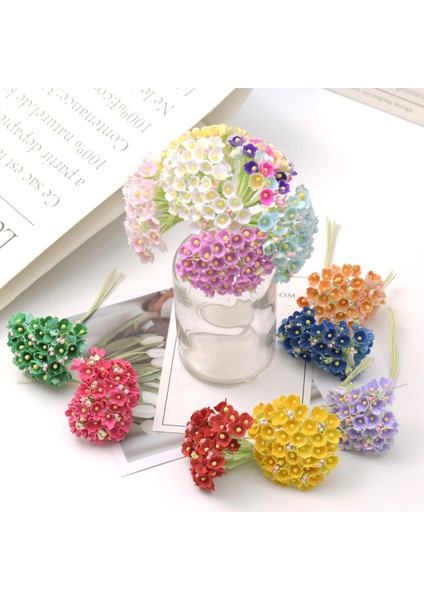 Siyah 1 Demet 8 Adet Mini Kağıt Gül Sahte Çiçek Buketi Düğün Dekorasyon Yapay Çiçek Dıy Scrapbooking Çelenk Çelenk Çiçekler (Yurt Dışından) fırsatları