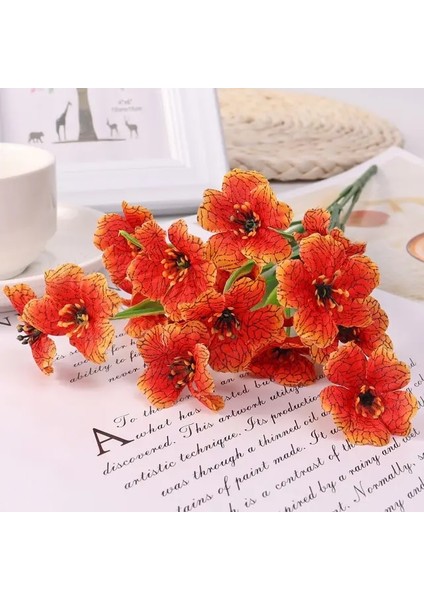 19-30 cm Yapay Çiçekler Renk Calla Zambak Sahte Çiçekler Açık Bahçe Veranda Dış Pencere Yard Ofis Ev Masası Odası Dekorasyon (Yurt Dışından)