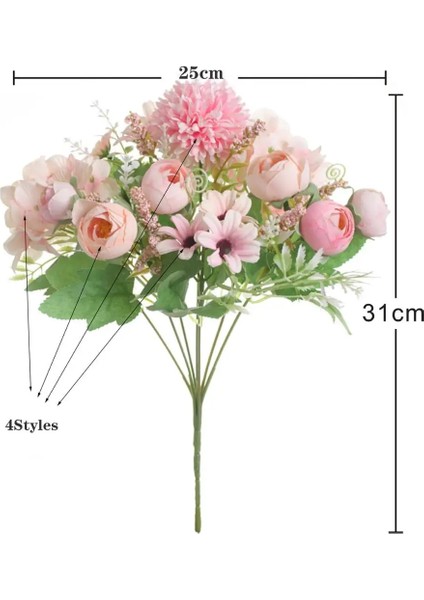 30 cm 1 Adet 1 Adet Karışık Çiçek Güzel Şakayık Yapay Çiçek Ortanca Ipek Sahte Buket Ev Düğün Dekorasyon Için Dıy Karahindiba Köpük (Yurt Dışından) modelleri