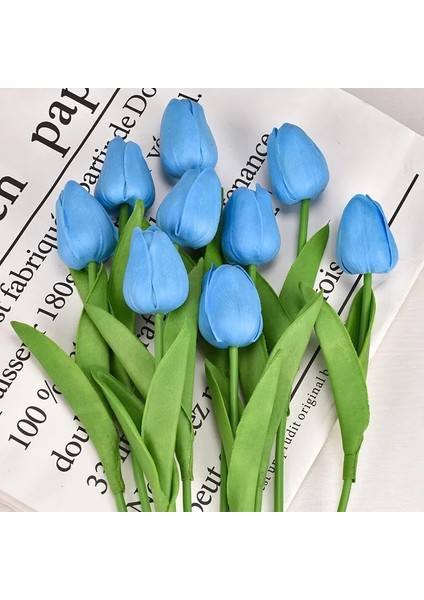Renk 6 5 Adet 3/5/10 Adet Lale Yapay Çiçek Yapay Buket Laleler Sahte Çiçek Düğün Ev Bahçe Dekor Için (Yurt Dışından)