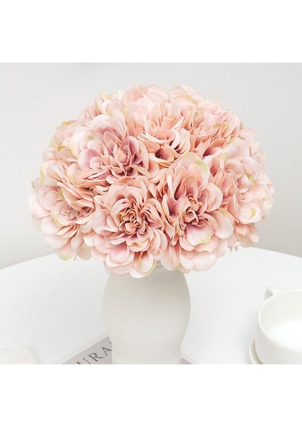 Beyaz 5 Adet Yapay Şakayık Çiçekleri Kahve Düğün Parti Doğum Günü Dekorasyon Dıy Ev Düzenleme Dahlia Buket Çelenk Zanaat Aksesuar (Yurt Dışından) fiyatları