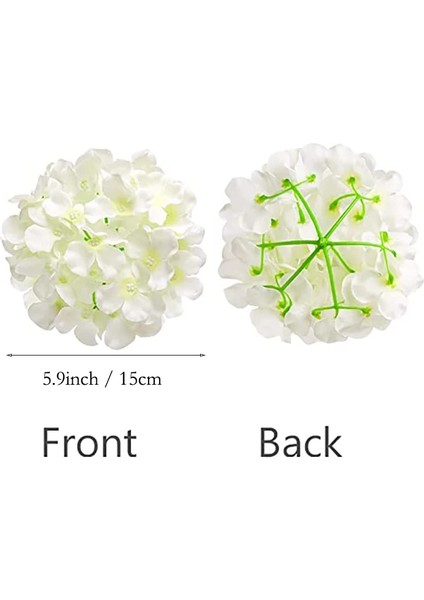 Beyaz 10 Adet/grup Renkli Dekoratif Çiçek Kafa Yapay Ipek Ortanca Dıy Ev Partisi Düğün Kemer Arka Plan Duvar Dekoratif Çiçek (Yurt Dışından) fırsatları