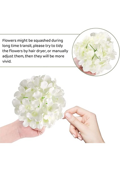 Beyaz 10 Adet/grup Renkli Dekoratif Çiçek Kafa Yapay Ipek Ortanca Dıy Ev Partisi Düğün Kemer Arka Plan Duvar Dekoratif Çiçek (Yurt Dışından) indirimleri