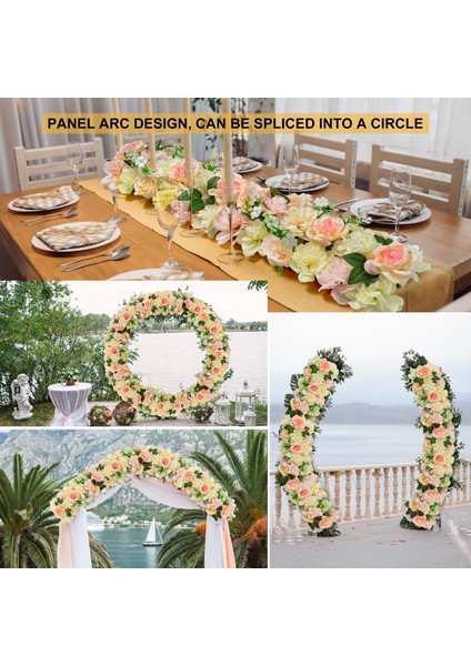 JY-50CM x 25CM-020 Yapay Çiçekler Düğün Dekorasyon Sıra, Kemer Ipek Şakayık Gül Yapay Kemer Çiçek Dekor Resepsiyon/ziyafet Süslemeleri (Yurt Dışından) fiyatları