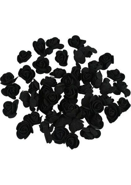 F17 Siyah 100 P 100/200 Adet 3.5 cm Mini Yapay Köpük Gül Çiçek Kafa Ev Partisi Düğün Dekorasyon Için Dıy Oyuncak Ayı Scarpbooking Aksesuarları (Yurt Dışından)