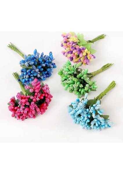 Mor Pembe 144 Adet 12 Adet Ercik Şeker El Yapımı Oya Yapay Çiçekler Düğün Noel Dekor Diy Çelenk Hediye Kutusu Scrapbooking Sahte Çiçek (Yurt Dışından) fırsatları