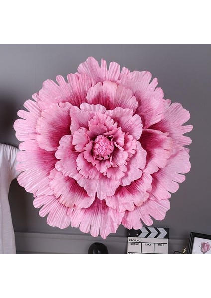 Gül Kırmızı 30 cm Çoklu Boyutları Düğün Çiçek Büyük Ipek Yapay Çiçek Şakayık Kafası Diy Çiçek Arka Plan Duvar Dekorasyonu (Yurt Dışından)