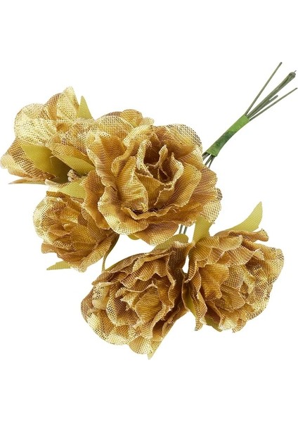 Stil 21 6 Adet Lucia El Sanatları 6/8/10/12/90/144 Adet Altın Karışık Yapay Çiçekler Ercik Meyveleri Noel Düğün Dekor Paketi Dıy Malzeme AD0606 (Yurt Dışından)