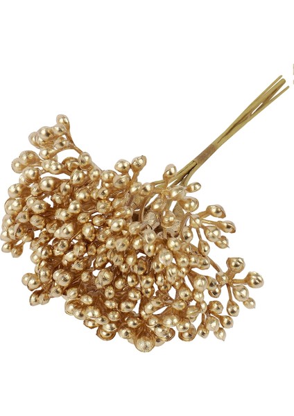 Stil 21 6 Adet Lucia El Sanatları 6/8/10/12/90/144 Adet Altın Karışık Yapay Çiçekler Ercik Meyveleri Noel Düğün Dekor Paketi Dıy Malzeme AD0606 (Yurt Dışından) modelleri