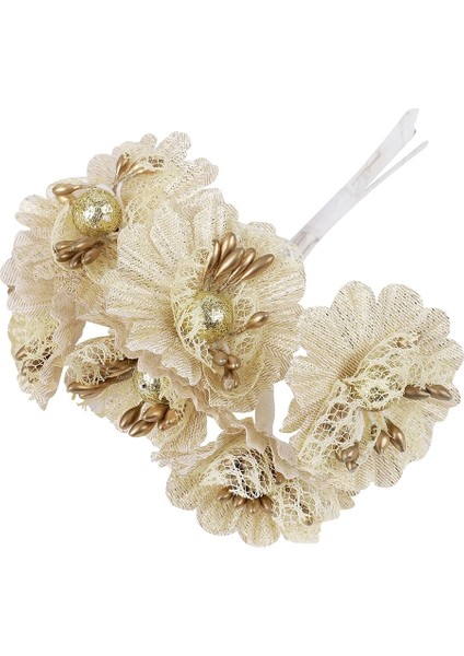 Stil 21 6 Adet Lucia El Sanatları 6/8/10/12/90/144 Adet Altın Karışık Yapay Çiçekler Ercik Meyveleri Noel Düğün Dekor Paketi Dıy Malzeme AD0606 (Yurt Dışından) indirimleri