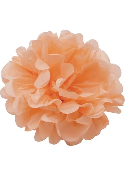 Şeftali 10 cm 4 Inç 5 Adet 6''-12'' Doku Kağıt Ponpon Düğün Dekoratif Kağıt Çiçekler Topu Bebek Duş Doğum Günü Partisi Dekorasyon Kağıt Pom Poms (Yurt Dışından)