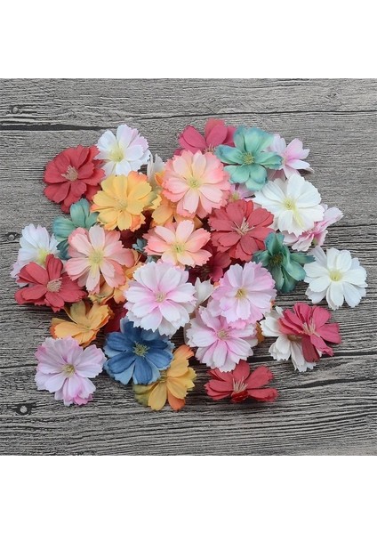 Koyu Kırmızı 500 30/100/500 Adet 4 cm Yapay Ipek Papatya Çiçek Başları Düğün Ev Dekorasyon El Işi Dıy Garland Aksesuarları Sahte Çiçek (Yurt Dışından) fiyatları