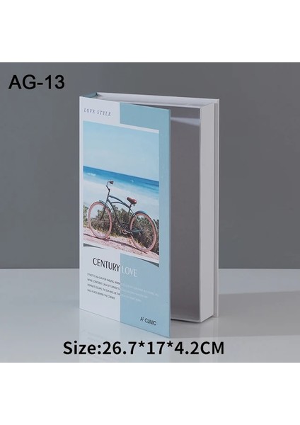 Ag-13 Saklama Kutusu Tipi Modern Simülasyon Moda Sahte Kitap Kulübü Otel Modeli Çalışması Yumuşak Kitap Oturma Odası Ev Dekorasyonu Fotoğraf Sahne (Yurt Dışından) fiyatları