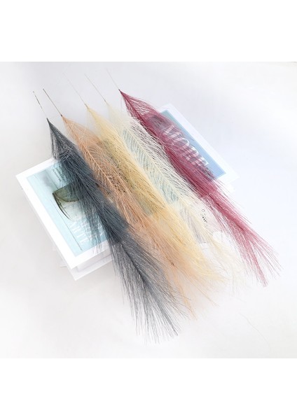 H 15 Adet Yapay Pampas Çim Çiçek Buketi Ev Düğün Dekorasyon Için Dıy Parti Yatak Odası Sahte Bitki Çiçekler Vazo Dekor Kamış (Yurt Dışından) modelleri