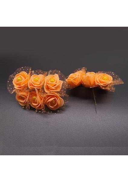 F06 24 Adet 12/24/72 Adet 3 cm Yapay Mini Köpük Güller Çiçekler Dantel Inci Boncuk Düğün Dekor Için Dıy Gelin Çelenk Scrapbooking El Sanatları (Yurt Dışından) fırsatları