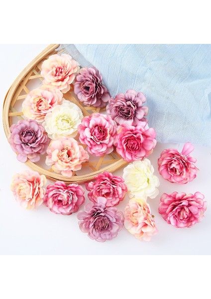 Yeşil 20 Adet Ipek Gül Yapay Çiçek Kafa Sahte Çiçek Ev Dekor Için Noel Partisi Evlilik Düğün Dekorasyon Dıy Çelenk Aksesuarları (Yurt Dışından) modelleri