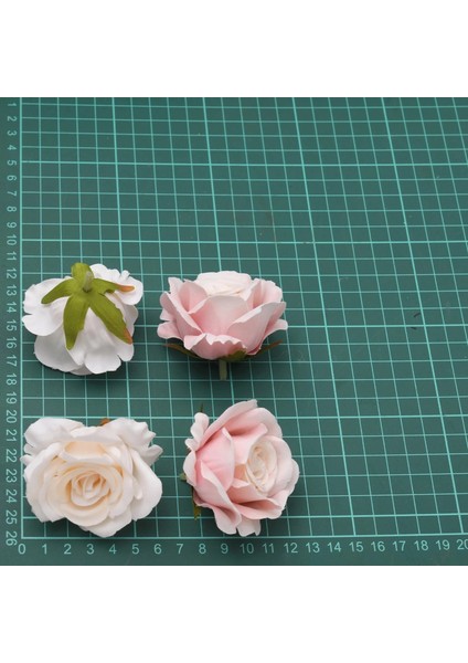 Şampanya Şeftali 30 Adet 30 Adet 5 cm Kavisli Kenar Gül Yapay Ipek Çiçek Başları Düğün Dekorasyon Dıy Doğum Günü Çelenk Scrapbooking Craft Sahte Çiçekler (Yurt Dışından) modelleri