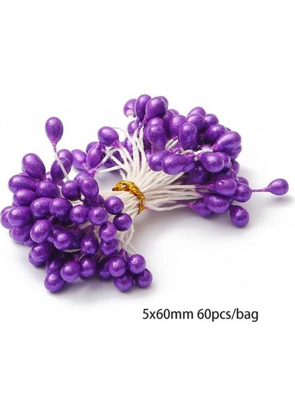 Stil 16 6/10/12/50/60/70/90 Adet Mor Karışık Hibrid Çiçek Kiraz Ercik Meyveleri Paketi Dıy Kek Noel Düğün Hediye Kutusu Çelenkler Dekor (Yurt Dışından)