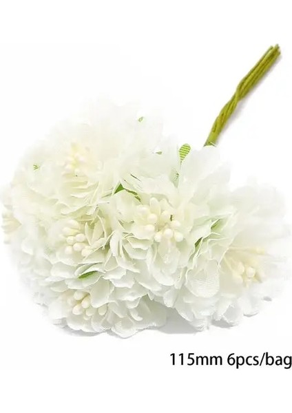 Stil 7 6/10/12/50/60/90/144 Adet Beyaz Hibrid Çiçek Kiraz Ercik Meyveleri Paketi Dıy Noel Düğün Pastası Hediye Kutusu Çelenkler Dekor (Yurt Dışından)