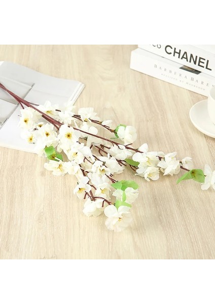 Stil 5 Yapay Çiçek Ipek Şeftali Çiçeği Şube Kiraz Odası Ev Noel Dekorasyon Erik Çiçeği Düğün Düzenleme Aksesuarları (Yurt Dışından) indirimleri