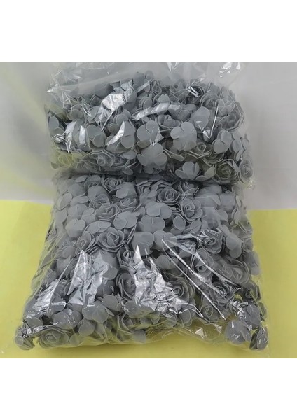 Gri 500 Adet 100/1000 Adet 3.0 Mini Gül Yapay 3.5 cm Köpük Güller Pe Çiçek Kafa Dıy Oyuncak Ayı Tavşan Paskalya Doğum Günü Sevgililer Günü Ev Dekorasyonu (Yurt Dışından)