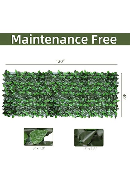 Kırmızı Akçaağaç Yaprağı 0.5MX3M Sarmaşık Gizlilik Çit, Yapay Sarmaşık Gizlilik Çit, Yapay Çitler Çit Açık Dekor Için Sarmaşık Asma Yaprağı Dekorasyon Bahçe Dekor (Yurt Dışından)