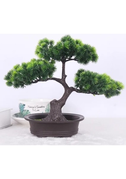E Simülasyon Bonsai Süsler Sahte Ağaç Saksı Büyük Karşılama Çam Plastik Sahte Saksı Bitkileri Simülasyon Çam Iç Dekorasyon (Yurt Dışından)