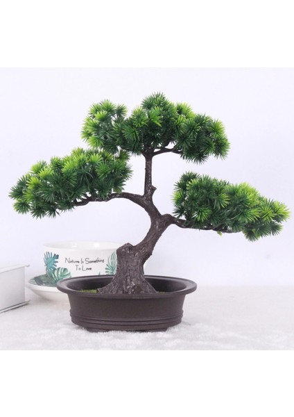 E Simülasyon Bonsai Süsler Sahte Ağaç Saksı Büyük Karşılama Çam Plastik Sahte Saksı Bitkileri Simülasyon Çam Iç Dekorasyon (Yurt Dışından) indirimleri