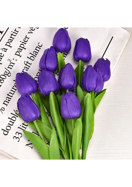 Renk 16 15 Adet 3/5/10/15/20 Adet Laleler Yapay Çiçekler Gerçek Dokunmatik Çiçek Buketi Laleler Sahte Çiçek Düğün Ev Dekorasyon Için (Yurt Dışından)