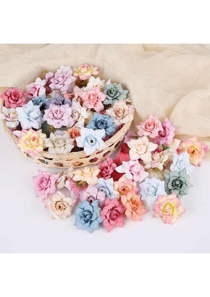 Şampanya Mor 10 Adet Yapay Çiçek 4.5 cm Ipek Gül Kafa Düğün Ev Için Yeni Yıl Dekorasyon Dıy Çelenk Karalama Defteri Hediye Kutusu Zanaat Çiçekler (Yurt Dışından) modelleri