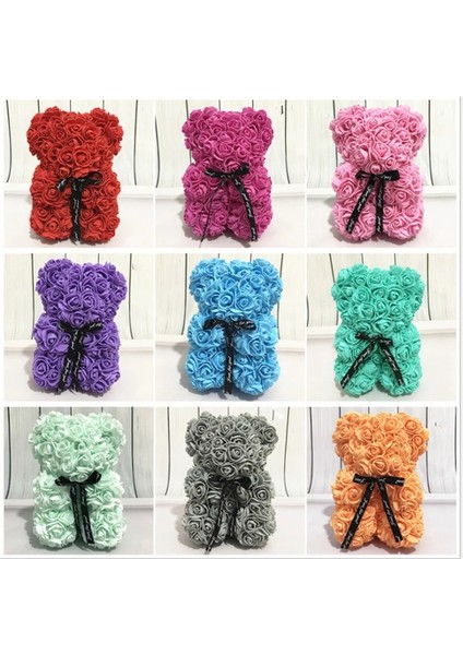 Siyah Taç Olmadan Yapay Çiçekler 25 cm Gül Ayı Kız Arkadaşı Yıldönümü Noel Sevgililer Günü Hediyesi Doğum Günü Hediyesi Anne Partisi Için (Yurt Dışından) fiyatları