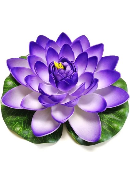 17 cm Mavi 10/17/28/40/60 cm Lotus Yapay Çiçek Yüzen Sahte Lotus Bitki Gölet Bahçe Dekor Için Gerçekçi Nilüfer Mikro Peyzaj (Yurt Dışından)