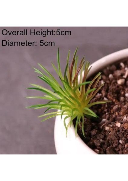 Yeşil Kong Xin Cao Yeşil Yapay Succulents Bitkiler Ev Bahçe Yatak Odası Balkon Masaüstü Masa Mini Bonsai Düğün Parti Dekorasyon Sahte Bitkiler (Yurt Dışından)