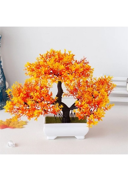 T6 Yapay Bitkiler Bonsai Küçük Ağaç Saksı Sahte Bitki Saksı Çiçek Ev Odası Masa Dekorasyon Otel Bahçe Düzenlemesi Süsler (Yurt Dışından)