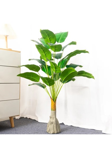 90CM 18LEAVES Yeşil 100CM 24HEADS Yapay Muz Ağacı Büyük Tropikal Bitkiler Sahte Palmiye Yaprakları Plastik Monstera Sonbahar Dekor Için Musa Ağacı Yaprakları (Yurt Dışından) fiyatları