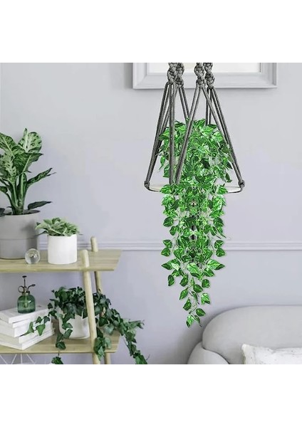 Lvluo 90 cm Yapay Sarmaşık Duvar Asılı Yeşil Yapraklar Bitki Ev Açık Hava Bahçe Dekorasyonu Plastik Sahte Sarmaşıklar Bitki Yeşil Kök Sarmaşık (Yurt Dışından) indirimleri