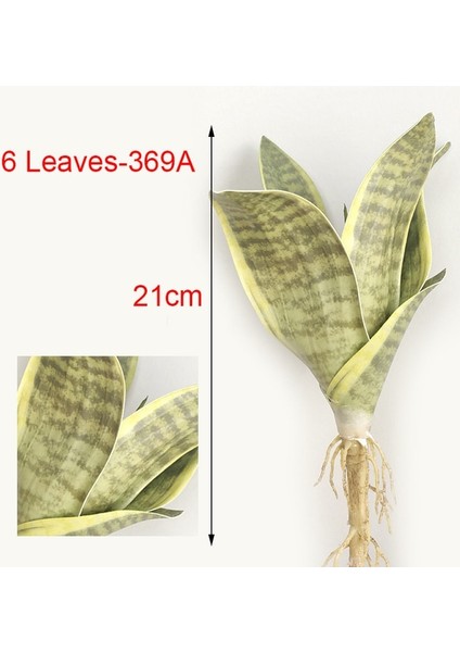 6 LEAF-369A Yapay Bitkiler Ev Bahçe Dekorasyonu Için Plastik Sansevieria Şubesi Dıy Bonsai Açık Sahte Bitkiler (Yurt Dışından)
