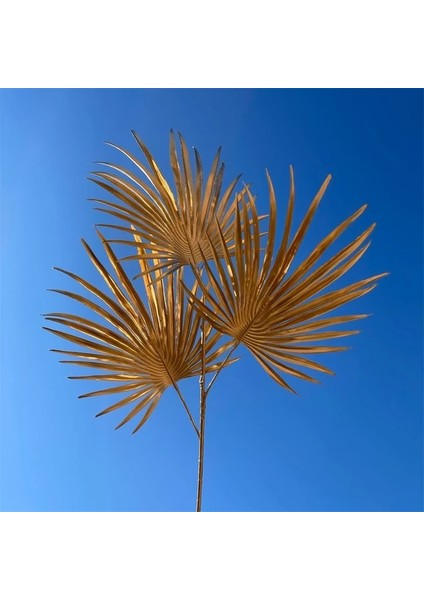 22 1pc 1pc Üç Uçlu Fan Yaprağı Örgü Yapay Altın Ginkgo Okaliptüs Holly Düğün Kemer Çiçek Aranjmanı Ev Dekor El Sanatları (Yurt Dışından)