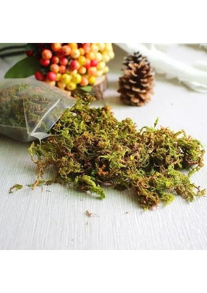 Koyu Sarı 100G Yapay Çim Yosun Peyzaj Aksesuarları Sahte Yeşil Bitkiler Yapay Bitki Liken Yapay Yosun (Yurt Dışından)