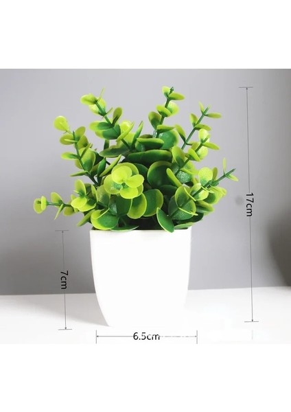 Stil 3 Yapay Bonsai Yeşil Sahte Bitki Okaliptüs Yaprağı Saksı Süsler Yapay Bitkiler Kapalı Yatak Odası Ev Bahçe Dekorasyonu Için (Yurt Dışından)
