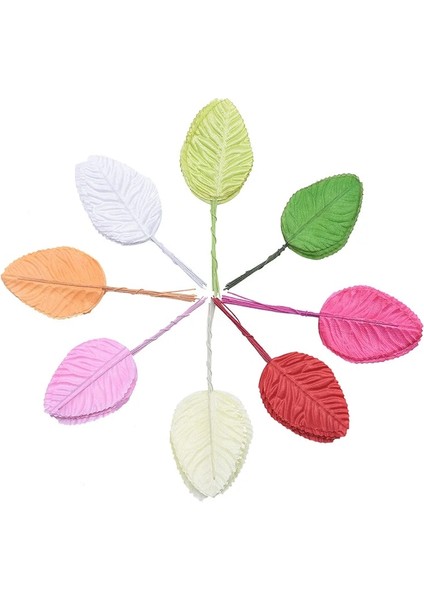 Y07-100PCS 100 Adet Renkli Simülasyon Ipek Gül Yaprağı Sahte Yeşillik Ev Düğün Dekorasyon Için Dıy Noel Çelenk Aksesuarları Yapay Çiçek (Yurt Dışından) fırsatları
