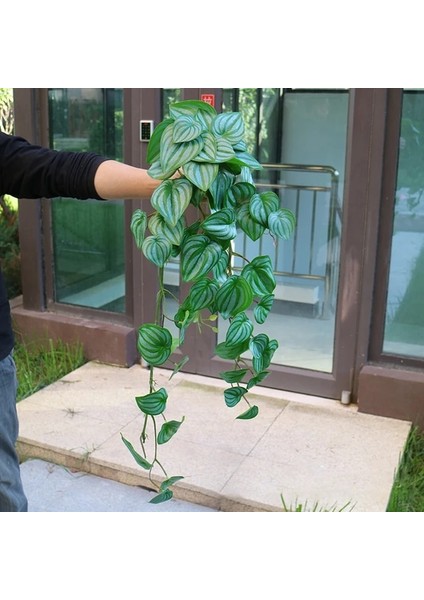 G 90 cm Yapay Asılı Sarmaşıklar Bitkiler Sahte Duvar Sarmaşıklar Kapalı Uzun Monstera Yapraklar Asılı Rattan Yeşil Sarmaşık Odası Bahçe Dekor Için (Yurt Dışından)