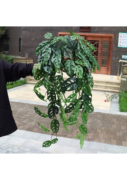 G 90 cm Yapay Asılı Sarmaşıklar Bitkiler Sahte Duvar Sarmaşıklar Kapalı Uzun Monstera Yapraklar Asılı Rattan Yeşil Sarmaşık Odası Bahçe Dekor Için (Yurt Dışından) fiyatları
