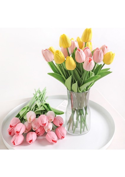 K06 5 Adet 5/10 Adet Yapay Çiçekler Lale Buketi Pe Sahte Çiçekler Düğün Bahçe Dekorasyon Açık Ev Bahçe Buket Vazo Dekor Bitkiler (Yurt Dışından) fırsatları
