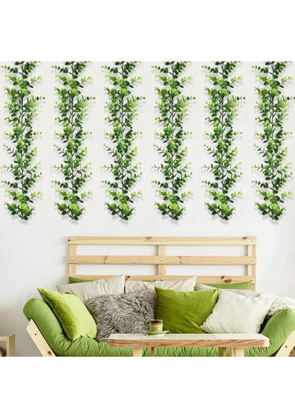 Stil 9 Okaliptüs Yaprakları Çelenk Wisteria Yapay Bitkiler Rattan Sahte Çiçekler Sarmaşıklar Düğün Dekorasyon Doğum Günü Partisi Ev Dekor Için (Yurt Dışından)