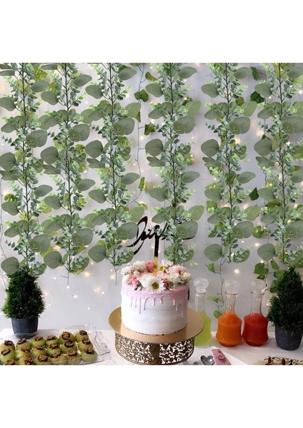 Stil 9 Okaliptüs Yaprakları Çelenk Wisteria Yapay Bitkiler Rattan Sahte Çiçekler Sarmaşıklar Düğün Dekorasyon Doğum Günü Partisi Ev Dekor Için (Yurt Dışından)