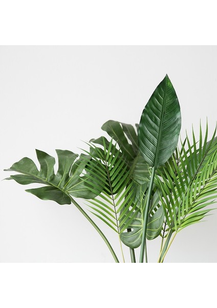 Juan Bu Lu Luo Ye Tek Parça Monstera Yapay Bitkiler Plastik Tropikal Palmiye Ağacı Yaprakları Ev Bahçe Dekorasyonu Aksesuarları Fotoğraf Dekoratif (Yurt Dışından) indirimleri