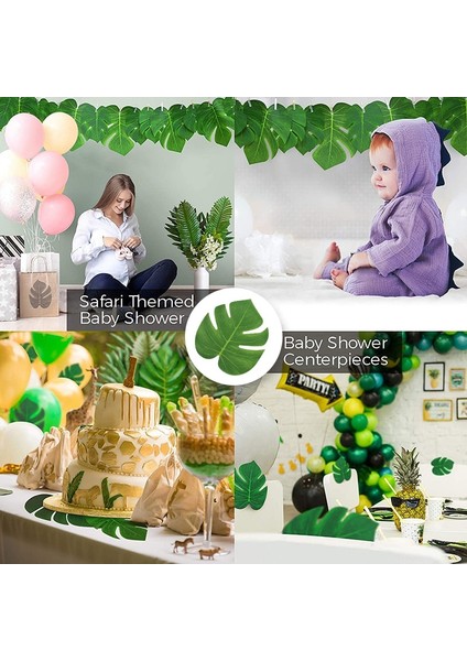 10PCS-G Yapay Tropikal Palmiye Yaprakları Hawaii Luau Safari Orman Parti Dekorasyon Yaz Düğün Doğum Günü Ev Masa Dekor Sahte Bitki (Yurt Dışından) indirimleri