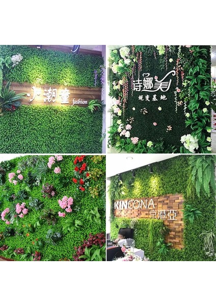 B10 Yeni 40X60 cm Sahte Bitki Yapay Yeşil Bitki Duvar Yapay Çim Panel Duvar Açık Ev Mağaza Arka Plan Sahte Çim Dekorasyon (Yurt Dışından) fırsatları