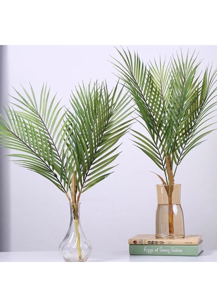R Plastik Yapay Palmiye Yaprağı Bitkiler Yeşil Çöl Yaz Dekorasyon Tropikal Sahte Bitki Bahçe Ev Orman Parti Dekor Düğün (Yurt Dışından) fırsatları